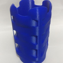 cubed Runde cube vase home Coole Blumen-vase abgerundete Platz xtreme 3d-drucken xtremepower 3d print model - Mito3D