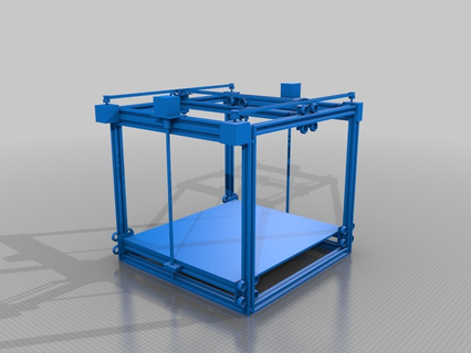 cubique aluminium extrusion cube bot 3d imprimantes 3d print model - Mito3D