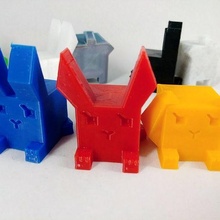 cubenimal easter cubuuny game adorable bunny cube cubenimals cute easterbunny rabbit square animals 3d print model - Mito3D