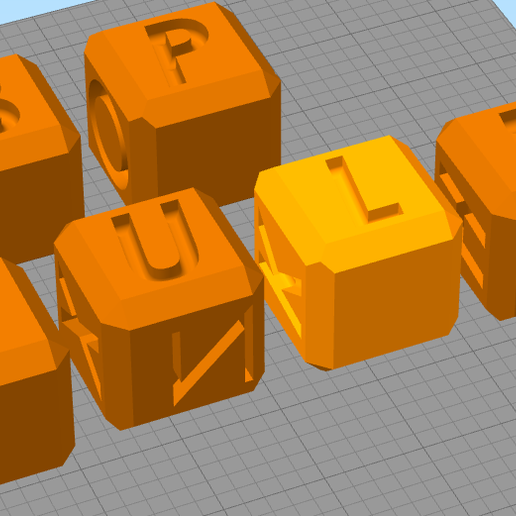 küpleri abc sanat küp mektuplar def cubos letras öğrenme 3D print model - Mito3D