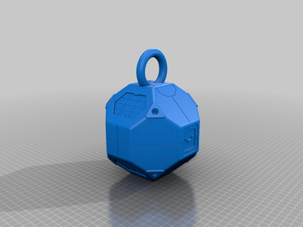 cubesat keychain 3d printing 3d print model - Mito3D