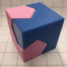 cubesphere diseksiyonu kawai tsugite tarzı küp ortak matematik bulmaca oyun 3d print model - Mito3D