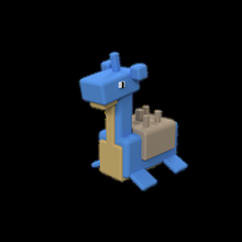 cubic lapras art pokemon 3d print model - Mito3D