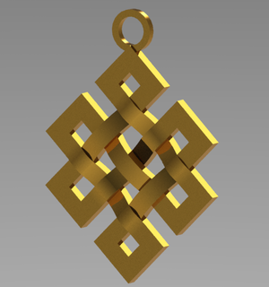cubic pendant jeweler's jewelry gift gift  3d print model - Mito3D