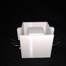 cubic pot mould flowerpot cement plaster cube square 3d print model - Mito3D