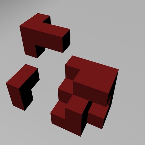 cubi puzzle gioco giocattolo cubo 3D print model - Mito3D