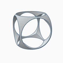 cubico anello gioielli abbigliamento mozzo 3d print model - Mito3D
