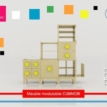 cubimobi modular furniture home module locker arrangement drawer document holder shelf stand showcase house 3d print model - Mito3D