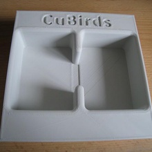 cubirds-box-Veranstalter Spiel Brett-Spiel Fach inlay 3d print model - Mito3D
