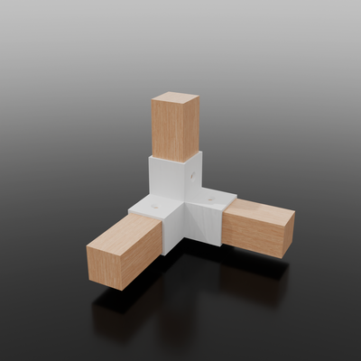 bois cubi agencement meuble montage intérieur coration facile 3d print model - Mito3D