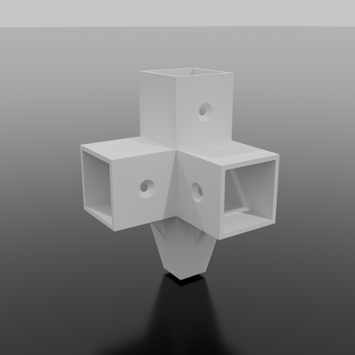 bois cubi pied ameublement disposition 3d print model - Mito3D
