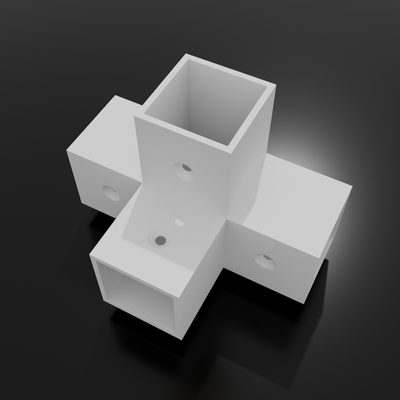 kübik ağaç x4 mobilyalar yerleşim odun 3d print model - Mito3D
