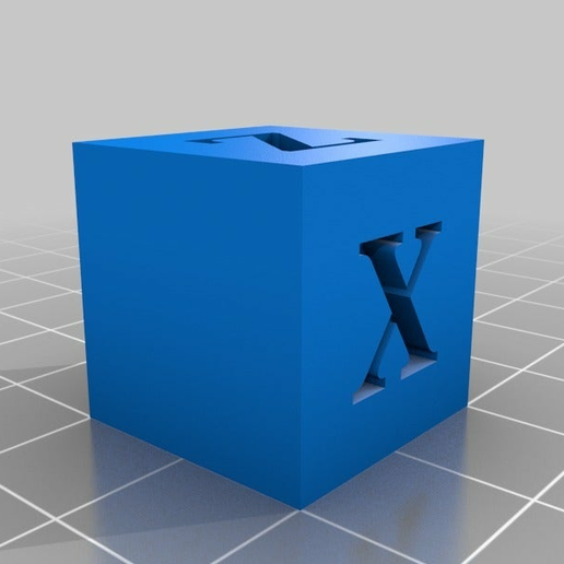 cubo calibra xyz 3d_printing_tests 3D print model - Mito3D