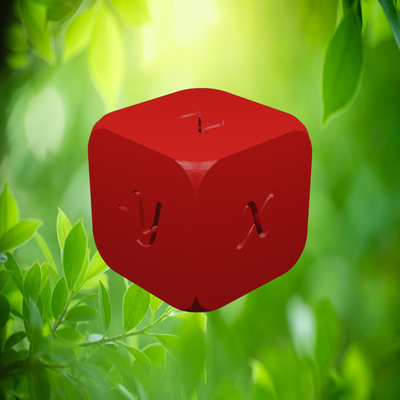 cubo de calibracion blender dado letras cubo2x2 herramienta ayuda cube 3d print model - Mito3D