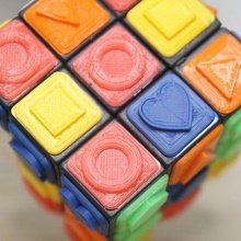 cubo rubik texturas 3d print model - Mito3D