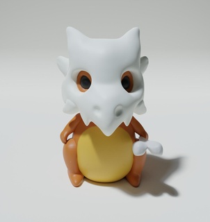 cubone empujar Lun cubone pokemon anime ceniza Arte juguete 3d print model - Mito3D