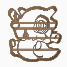 cubone biscotto taglierina Pokemon anime chibi peloso 3d print model - Mito3D