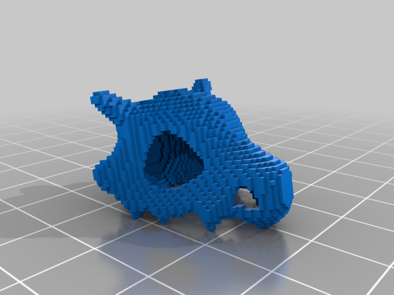 küp anahtarlık araçlar pokemon kafatası 3d baskı 3D print model - Mito3D