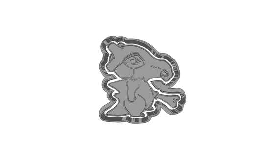 cubone pokemon cutter stamp cookie form 3d print model - Mito3D
