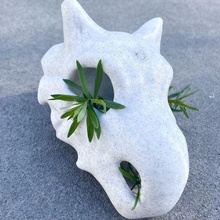 cubone cráneo pokemon plantador comercial licencia decoración maceta plantas estante escultura Arte animal 3d print model - Mito3D