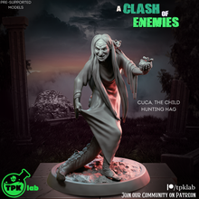 cuca child hunting hag game ttrpg rpg tabletop miniature miniatures d&d dnd dungeons dragons fantasy witch monster evil boss 3d print model - Mito3D
