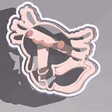 cuddly axolotl cookie cutter 3d print model - Mito3D