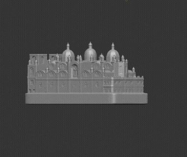cuenca cathedral church Art churches basin ecuador castle tower 3d print model - Mito3D