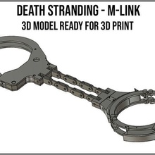 cufflinks - death stranding gadget cufflink sam porter bridges higgs mama 3d print model - Mito3D