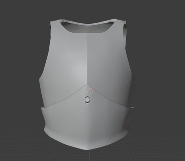 cuirass placard plate body chest breast medieval 3d print model - Mito3D