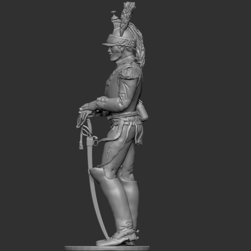 Kürassier 1 Reich Füße Soldat Napoleon Stehen 3D print model - Mito3D