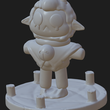 culto agnello figura of modello video Giochi vapore giocattoli toon cartoni animati 3d print model - Mito3D