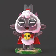 cult lamb of the videogame gamers figurecollection 3d print model - Mito3D