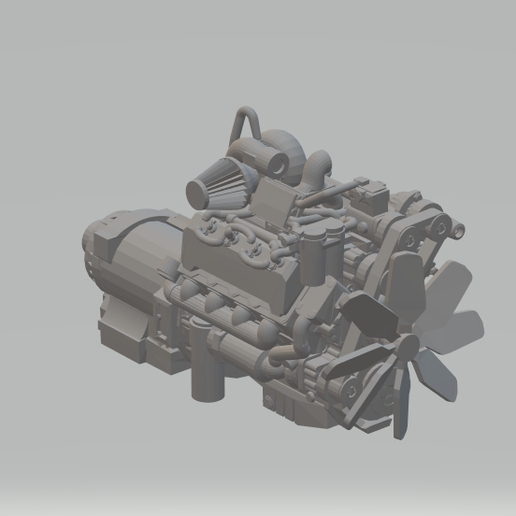 cummins diesel 3D print model - Mito3D