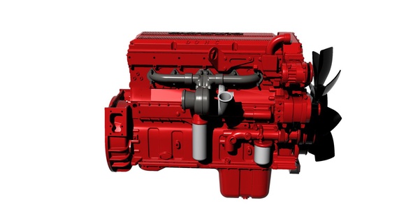cummins isx engine motor replica 3d print model - Mito3D