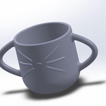 cup cup，tableware 3d print model - Mito3D