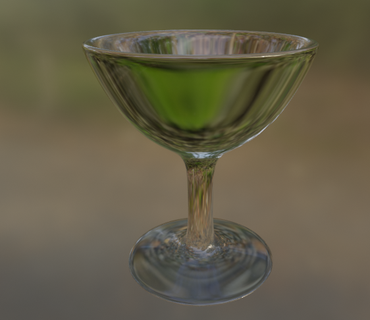 cup wine glass 3d print model - Mito3D