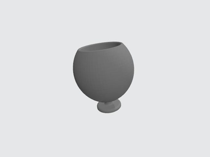 taza cáliz casa deco vaso 3d print model - Mito3D