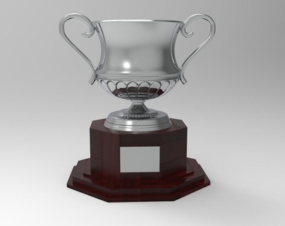cup soccer champion award 3d print model - Mito3D