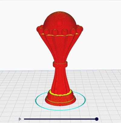 cup caf can football africa trophy soccer footbal sport games statut world 3d print model - Mito3D
