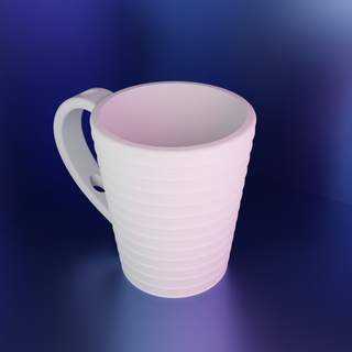 cup coffee lovers key ring 3d print model - Mito3D