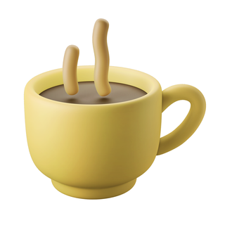cup coffee - 3d model 3d print model - Mito3D
