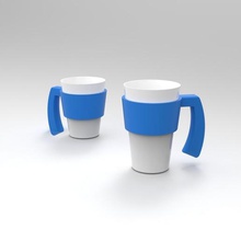 cup handle home mug coffee flu hold 3d print model - Mito3D