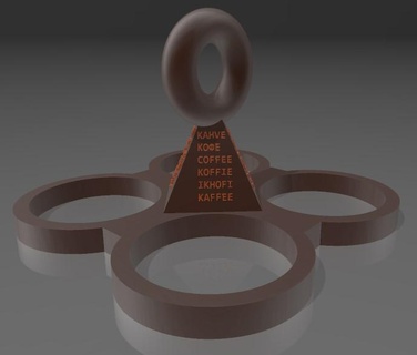 Tasse Halter Unterstützung Gadget 咖啡 genügend Kaffee Cafe Genügend Kofi 3d print model - Mito3D
