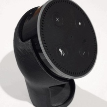 cup holder mount echo dot verkantet version gadget amazon Auto 3d print model - Mito3D