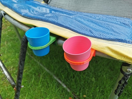 cup holder trampoline gadget children 3d print model - Mito3D