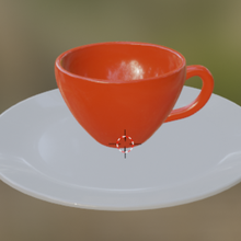 cup plate mugs 3d print model - Mito3D
