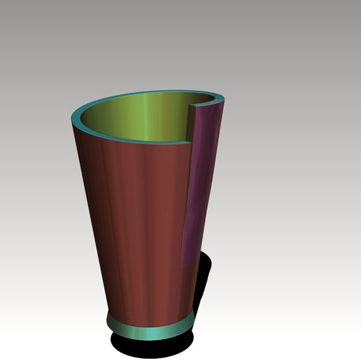 tazza Patata Popcorn normale acqua bevanda mensola arte cucina attrezzo cinema 3D print model - Mito3D