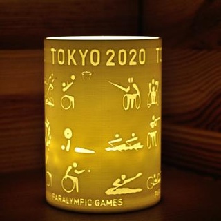 tazza argomento paralimpico Olimpiadi lanterna tealight tempesta luce penna becher 3d print model - Mito3D
