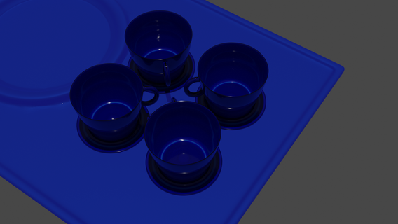 cup tray tea coffee kitchen 3d print model - Mito3D