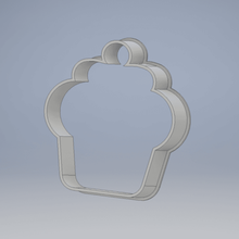 cupcake - cookie cutter baking food drink 3d print model - Mito3D